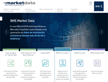 Tablet Screenshot of bmemarketdata.es